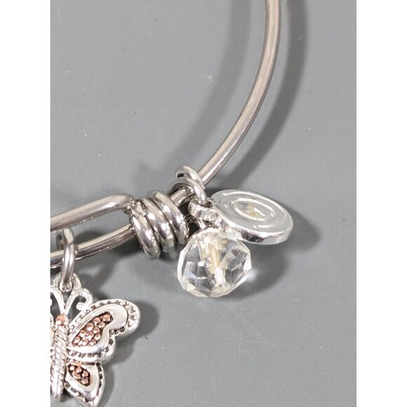 Love This Life Granddaughter Butterfly Charm Bracelet Stacking 7.5" - Picture 3 of 6